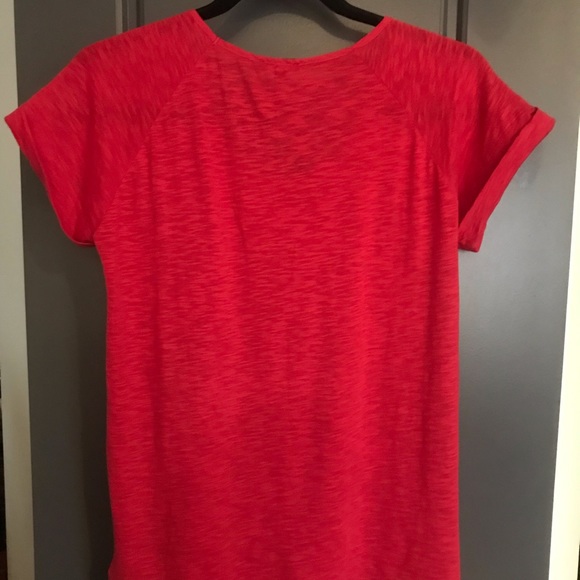 NWT Mossimo Dutti Small Red Cotton T-Shirt with Front Pocket - Picture 8 of 9